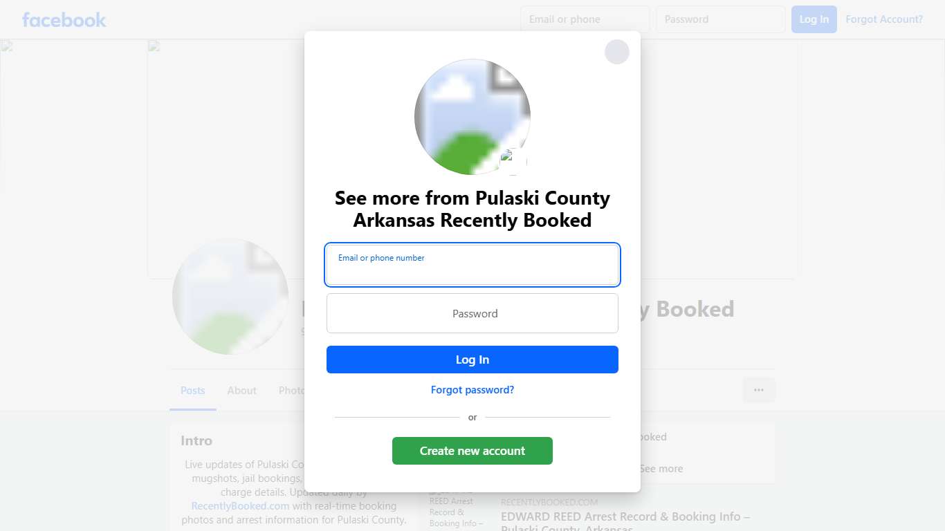 Pulaski County Arkansas Recently Booked Facebook