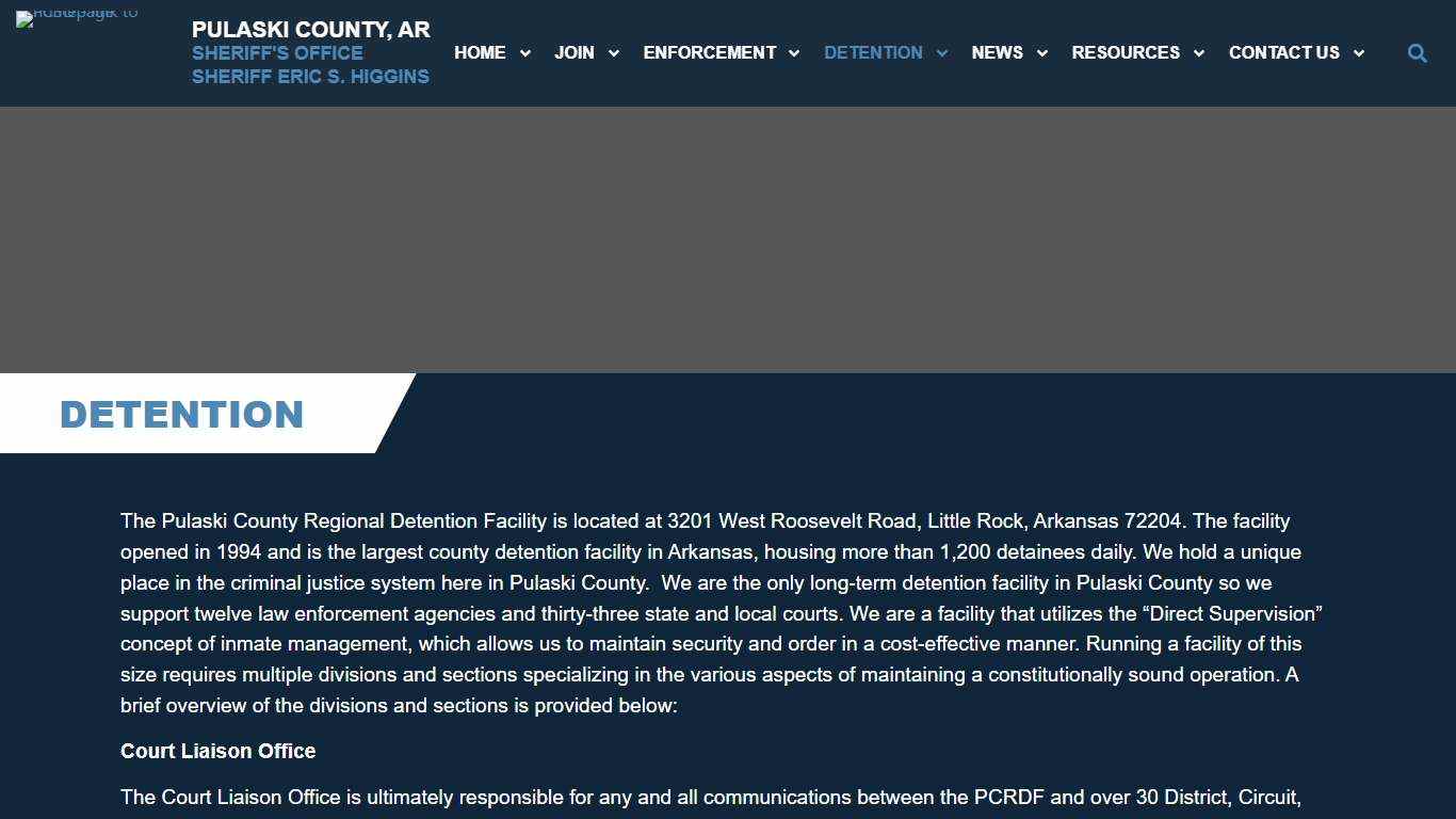 Detention - Pulaski County Sheriff's Office